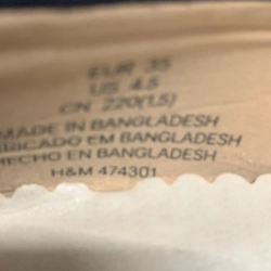 Giày bệt hàng hiệu Hm, size 35, giày còn tốt mang êm  445276