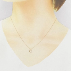 K18YG Mặt trăng Cubic Necklace - Hàng hiệu Chính hãng 860330