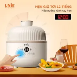 Nồi nấu chậm đa năng UNIE USC08W 0.8L chính hãng, 6 chức năng, hẹn giờ 12 tiếng tiện lợi 588863