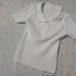 ÁO THUN NỮ CHẤT THUN TĂM CO GIÃN - TRẮNG 738965