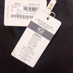 Quần âu nam đen Size 28 masculine 571032