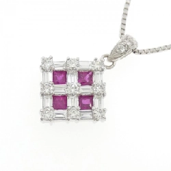 Dây chuyền ruby PT900/PT850 0.68CT - Hàng hiệu Authentic 859053