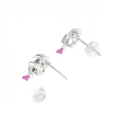 K18WG Bông tai Ruby - Hàng hiệu Chính hãng 867890