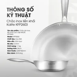 Size 26cm – rộng rãi, tiện nấu mọi món 735079