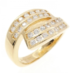 Nhẫn kim cương K18YG - Hàng hiệu Authentic