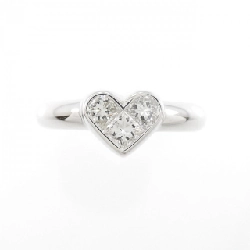 Nhẫn kim cương 750WG hình trái tim 671935