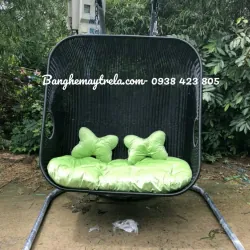 Ghế xích đu đôi mây nhựa 675056