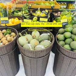 Giỏ mây trưng bày trái cây siêu thị cao 60 674842
