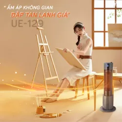 Máy sưởi UNIEUE-129 MÀU ĐEN CHÍNH HÃNG MỚI 100% 593079