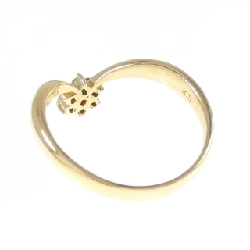 Nhẫn kim cương hoa K18YG 0.10CT 671400
