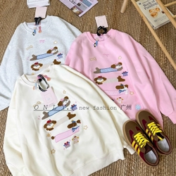 Áo sweater nỉ bông hình xinh xắn 