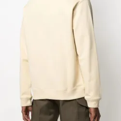 Áo sweatshirt Kenzo tay dài thêu đầu hổ màu vàng kem 760776