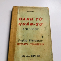 DANH TỪ QUÂN SỰ ANH – VIỆT (Vũ Văn Lê) 1967