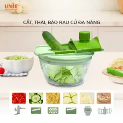 BỘ DỤNG CỤ XAY – CẮT – NẠO ĐA NĂNG UNIE UC400M 8in1 780038