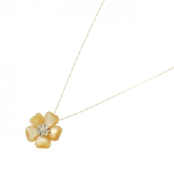 K18YG Hoa Mẹ Ngọc Trai Dây Chuyền - Hàng hiệu Chính hãng 860362