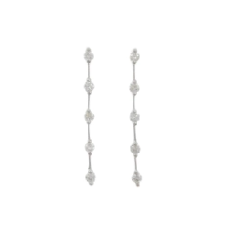 K14WG Bông tai kim cương 1.0CT - Hàng hiệu Chính hãng