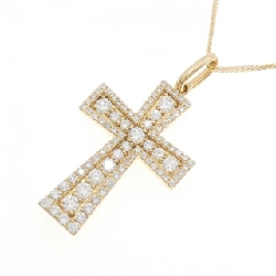 K18YG Dây chuyền kim cương chéo 1.10CT - Hàng hiệu Chính hãng 859051