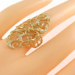 Nhẫn kim cương K18YG 0.14CT - Hàng hiệu Chính hãng 852383