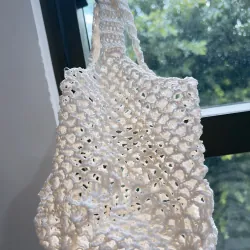 TÚI CÓI/TÚI MÂY HOA VĂN ĐẸP MÓC TAY- HANDMADE CROCHET BAG 766918