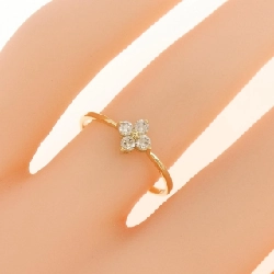 【Sản phẩm mới】Nhẫn kim cương K18YG hình hoa 0.15CT 670662