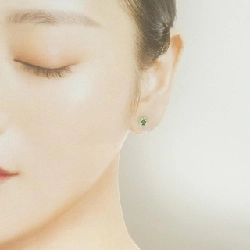 K18YG Ngọc lục bảo xanh Bông tai 0.30CT - Hàng hiệu Chính hãng 867051