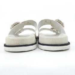 Giày sandal ROGER VIVIER Strass Buckle Slide Viv - Hàng hiệu Chính hãng 830137