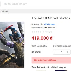 The Art Of Marvel Studios Avengers Endgame (Hồi Kết) 138995