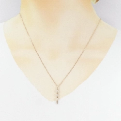 K18PG Dây chuyền kim cương ba viên 0.30CT - Hàng hiệu Chính hãng 860874