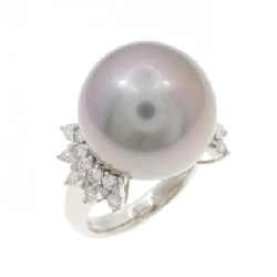 Nhẫn ngọc trai đen PT900 15.5mm - Hàng hiệu Authentic