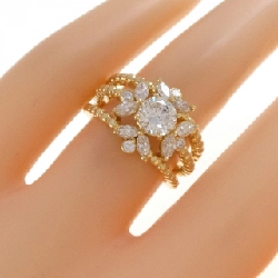 Nhẫn kim cương 750YG 0.57CT - Hàng hiệu Authentic 852500