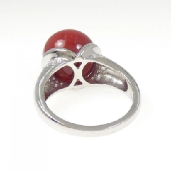 Nhẫn san hô PT900 13mm 667027