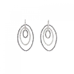 K18WG Bông tai kim cương 1.24CT - Hàng hiệu Chính hãng