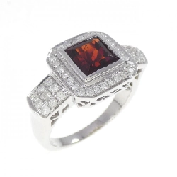 K18WG Garnet Ring - Hàng hiệu Authentic