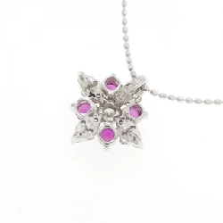 K18WG Dây chuyền Ruby 0.22CT - Hàng hiệu Chính hãng 858284