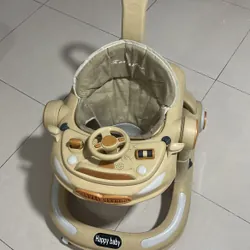 Xe tập đi Happy baby màu nâu kem, ít sử dụng 565191