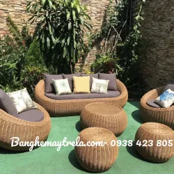 Sofa sò mây nhựa phòng khách 702758