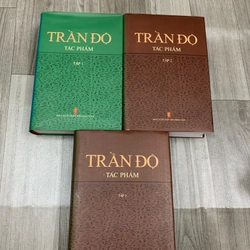 Trần độ tác phẩm. Full bộ 3 cuốn có hộp. 