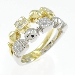 Nhẫn kim cương 750YG/PT900 0.31CT