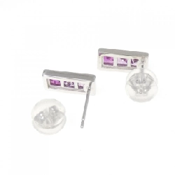 K18WG Bông tai đá màu - Hàng hiệu Authentic 869763