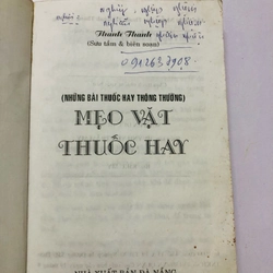 MẸO VẶT THUỐC HAY  - 393 trang, nxb: 2005 359978