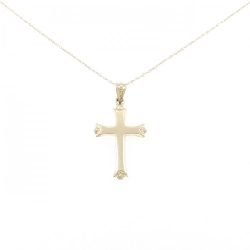 Dây chuyền đeo cổ hình chữ thập 14KYG/14KWG - Hàng hiệu Authentic