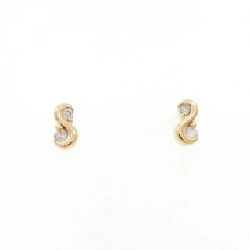 K18YG Bông tai kim cương 0.10CT - Hàng hiệu Chính hãng