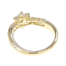 Nhẫn kim cương hoa K18YG 0.72CT 671032