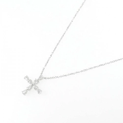 Hàng hiệu Authentic Harry Winston Dây chuyền hình chữ thập mini dạng cặp 840290