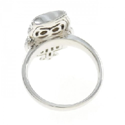 Nhẫn san hô hình cú và trái tim K18WG 673166