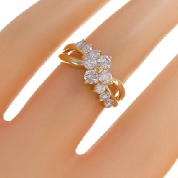 Nhẫn kim cương hoa K18YG 0.75CT 669239