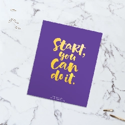 (TẶNG BOOKMARK) Sổ planner 18 tháng 7/2022-12/2023 Màu Tím - Mẫu 01