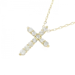 K18YG Dây chuyền kim cương chéo 0.30CT - Hàng hiệu chính hãng 861532