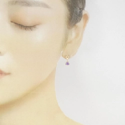 K18YG Amethyst Bông tai - Hàng hiệu Chính hãng 870772