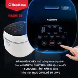 NỒI CƠM ĐIỆN TỬ NAGAKAWA NAG0136 79166